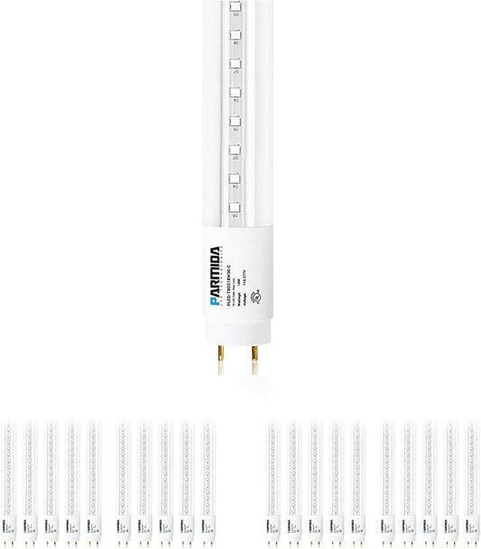 4FT LED T8 Tube - Ballast Bypass - Type B Installation - Frosted Lens - 18W