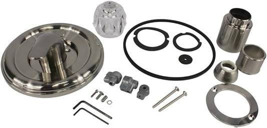 Danco 10004 Trim Kit, for Use with Delta Tub and Shower Faucets, Plastic, Brushed Nickel