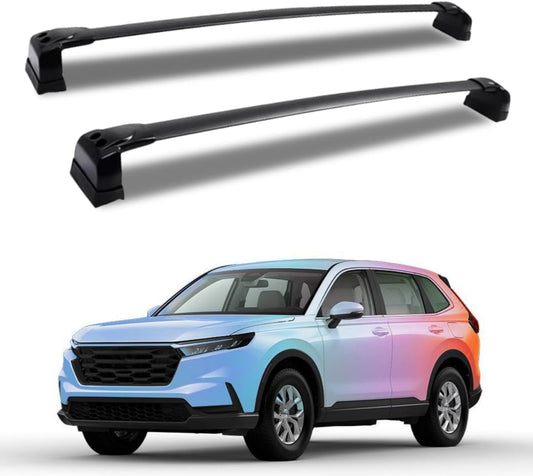 Roof Racks Without Rails Cross Bars Fit for Honda CR-V CRV 2023 2024 Aluminum Alloy ONLY Rack Crossbar Black