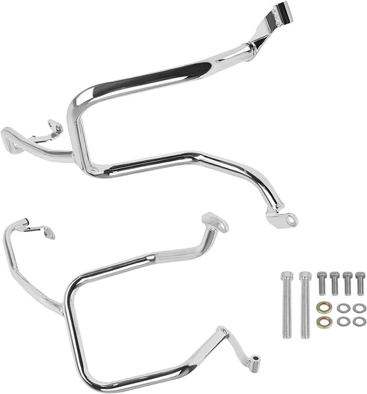 CHIFUN Motorcycle Saddlebag Guard Rails Steel Rear Highway Crash Bars Compatible with BMW R18 Classic R 18 R18B 2020 2021 2022 Chrome Motorcycle Frame Protection Rear Side Bars