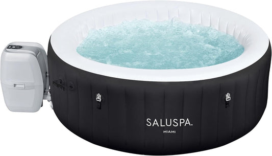 Bestway SaluSpa Miami 4-Person EnergySense AirJet Inflatable Hot Tub Spa 71" x 26" Model #60104E