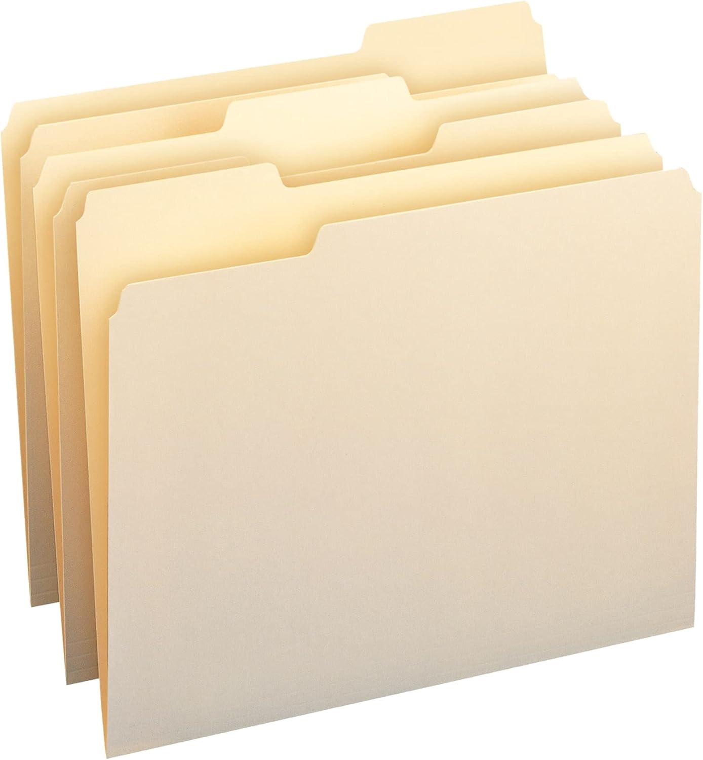 Office Depot File Folders, 1/3 Cut, Letter Size, Manila, Pack of 250, 645927