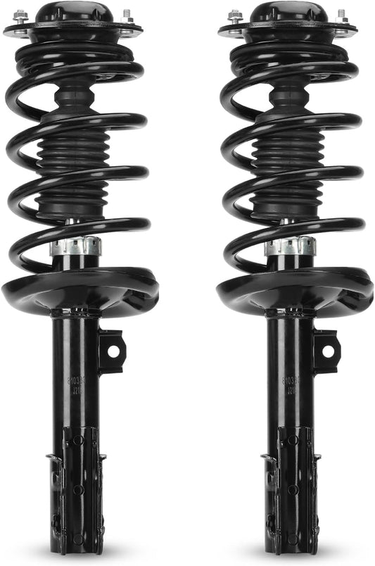 Front Strut Spring Shock Absorber Compatible with 2004-2011 Chevy Malibu / 2007-2009 Saturn Aura / 2005-2010 Pontiac G6 PN#172199 172200 K620179 K620180