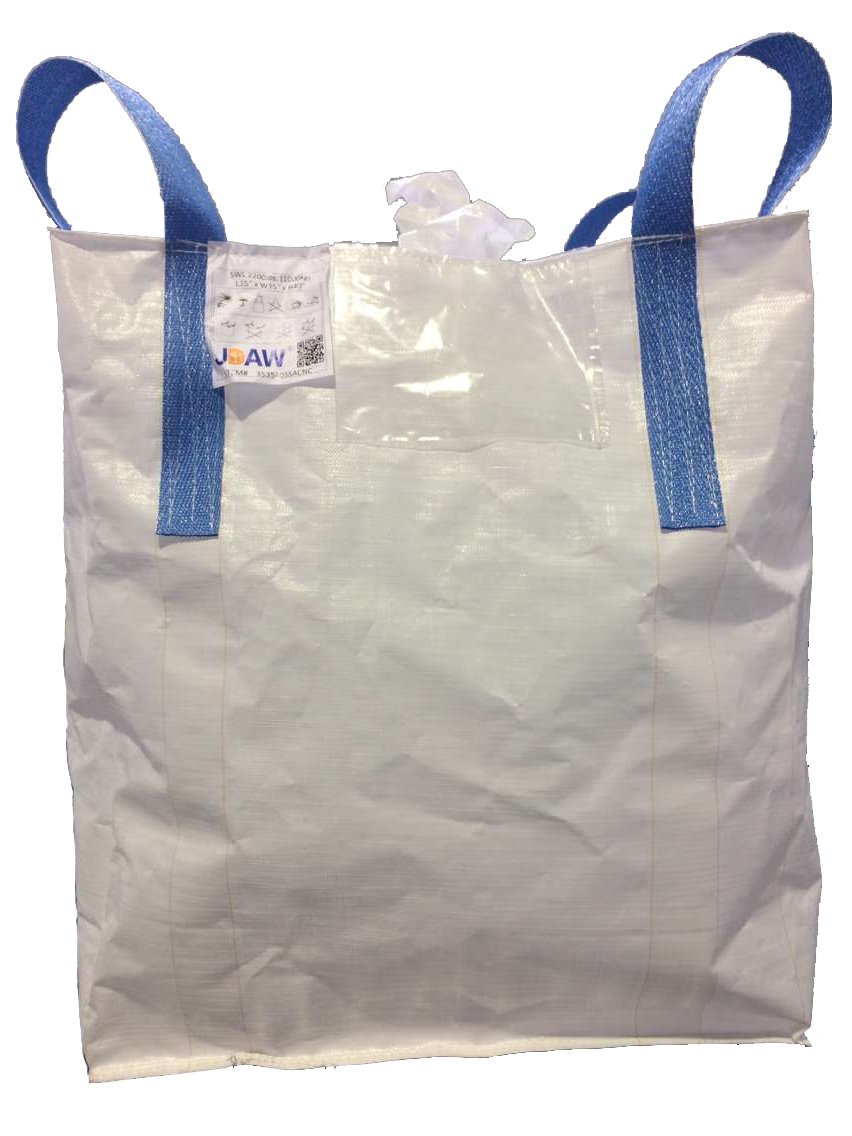 JDAW Spout Top Spout Bottom FIBC Bag/Bulk Bag/Ton Bag/, 35"L x 35"W x 40"H, 2200 lbs