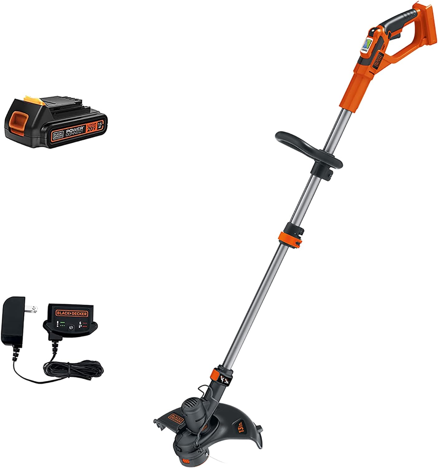 BLACK+DECKER 40V MAX* 13 in. 2in1 Cordless String Trimmer/Edger with POWERCOMMAND Kit (LST136)