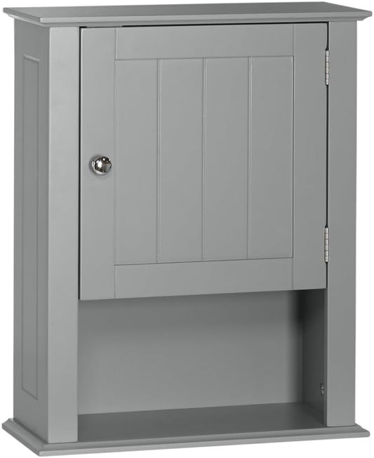 RiverRidge Ashland Single Door Wall, Gray Cabinet,Grey