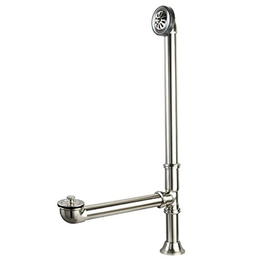 Kingston Brass CC2088 Vintage Clawfoot Tub Drain, 27-5/8-Inch, Brushed Nickel