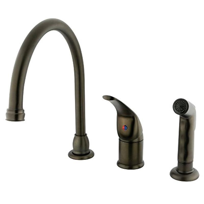 Kingston Brass KB825 Chatham Widespread Kitchen Faucet, 9", Oil-Rubbed Bronze