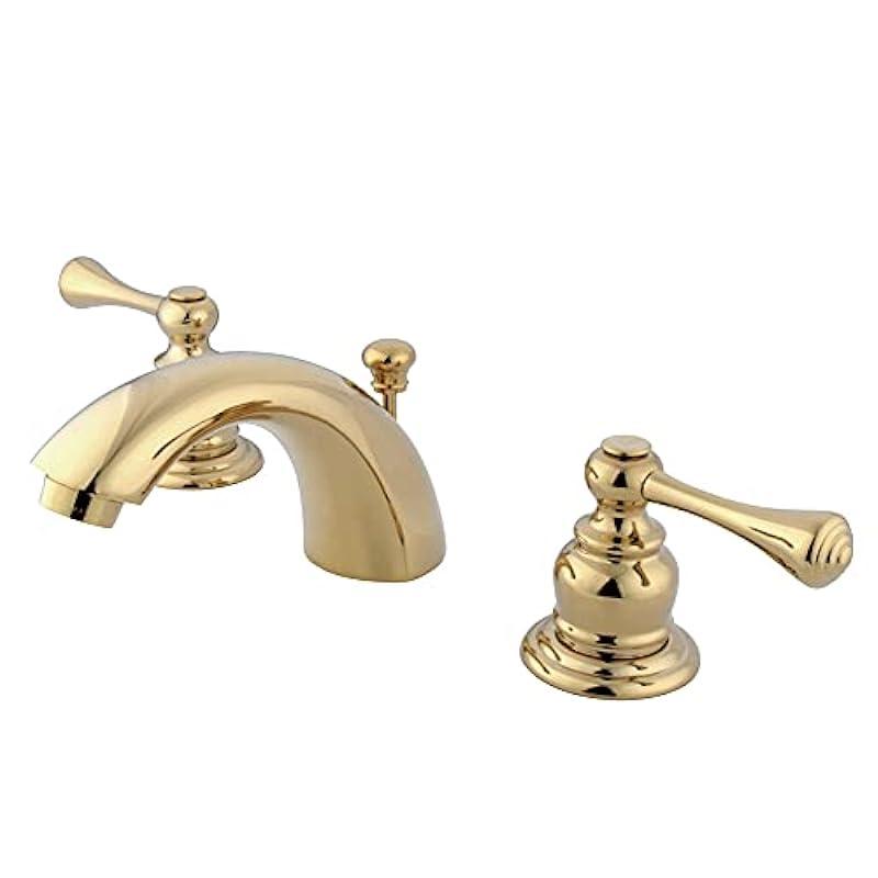 Kingston Brass KB3942BL Vintage Classic Mini Widespread Lavatory Faucet, Polished Brass