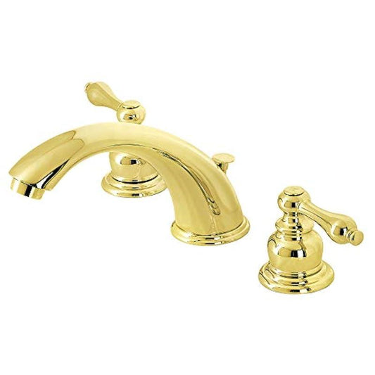 Kingston Brass KB972ALB Widespread Bathroom Faucet, Polished Brass