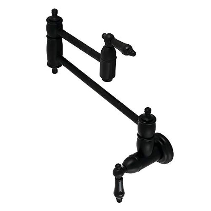 Kingston Brass KS3100PKL Duchess Pot Filler, Matte Black