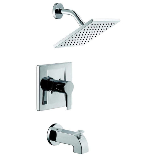 Glacier Bay Modern Single-Handle 1-Spray Tub and Shower Faucet in Chrome