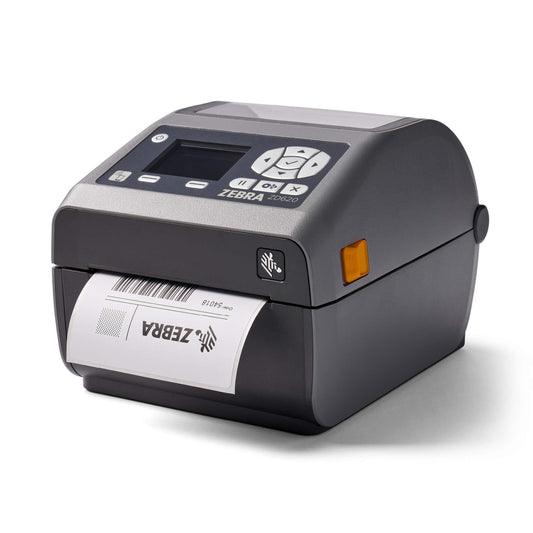 ZEBRA ZD620d Direct Thermal Desktop Printer with LCD screen 203 dpi Print Width 4 in Wifi Bluetooth USB Serial Ethernet ZD62142-D01L01EZ