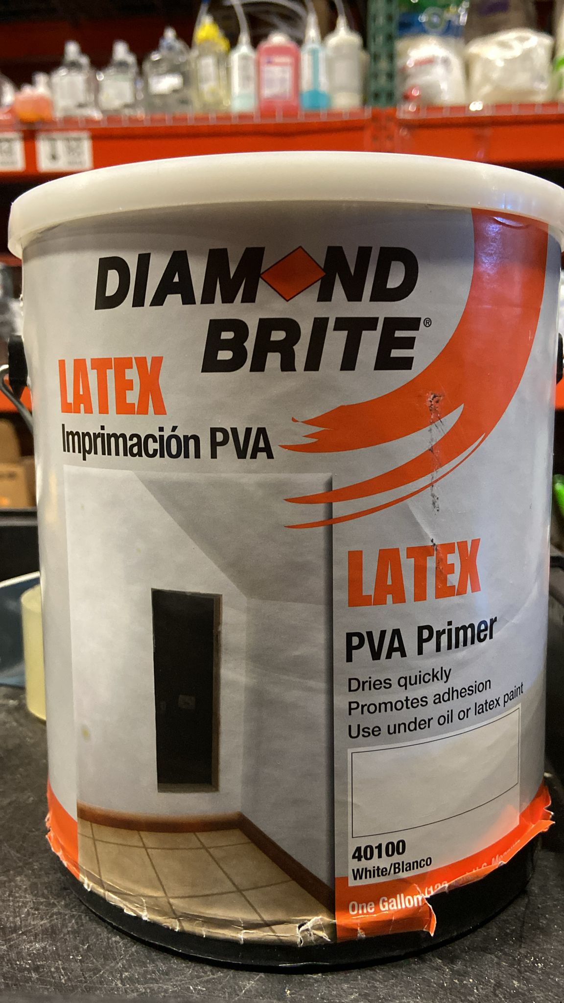 Diamond Brite Paint 40100 1-Gallon Interior/Exterior Latex PVA Primer Sealer