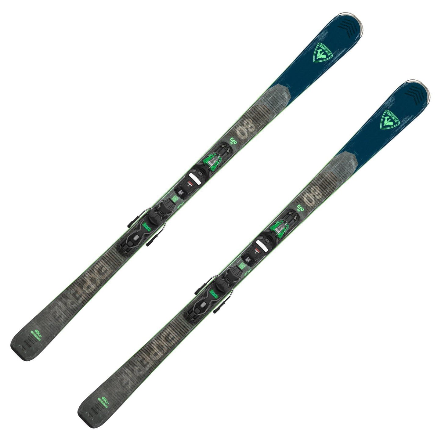 Rossignol Experience 80 Carbon Skis w/Xpress 11 GW B83 Black/Green Bindings 2024 174