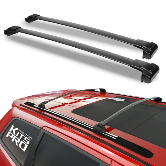 Pro Caps 260lb Roof Rack Cross Bars for 2011-2021 Jeep Grand Cherokee (ONLY FIT Factory Grooved Side Rails) KP00173CB