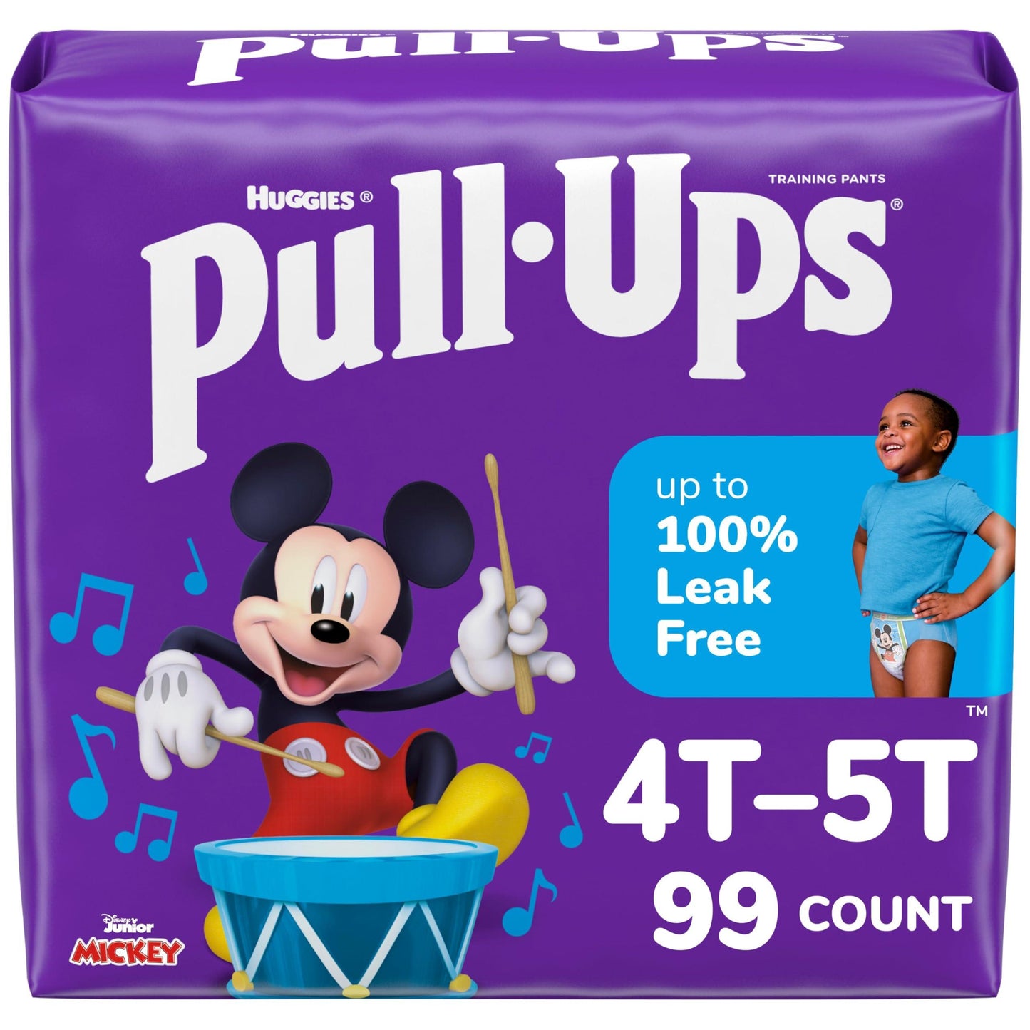 Pull-Ups Boys' Potty Training Pants, 4T-5T (38-50 lbs), 99 Count (3 Packs of 33)