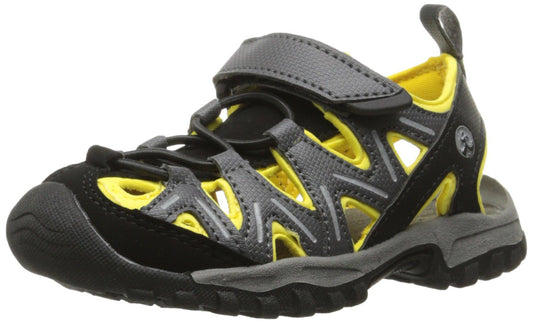 Northside Boulder Fisherman Sandal (Infant/Toddler/Little Kid), Black/Yellow, 13 M US Little Kid