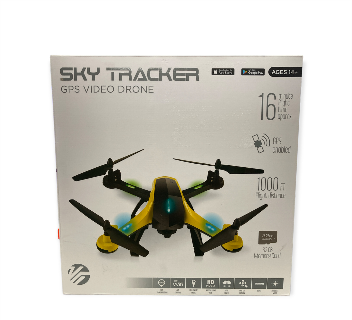 Vivitar DRC-445 VTi Sky Tracker Camera Video Drone with GPS