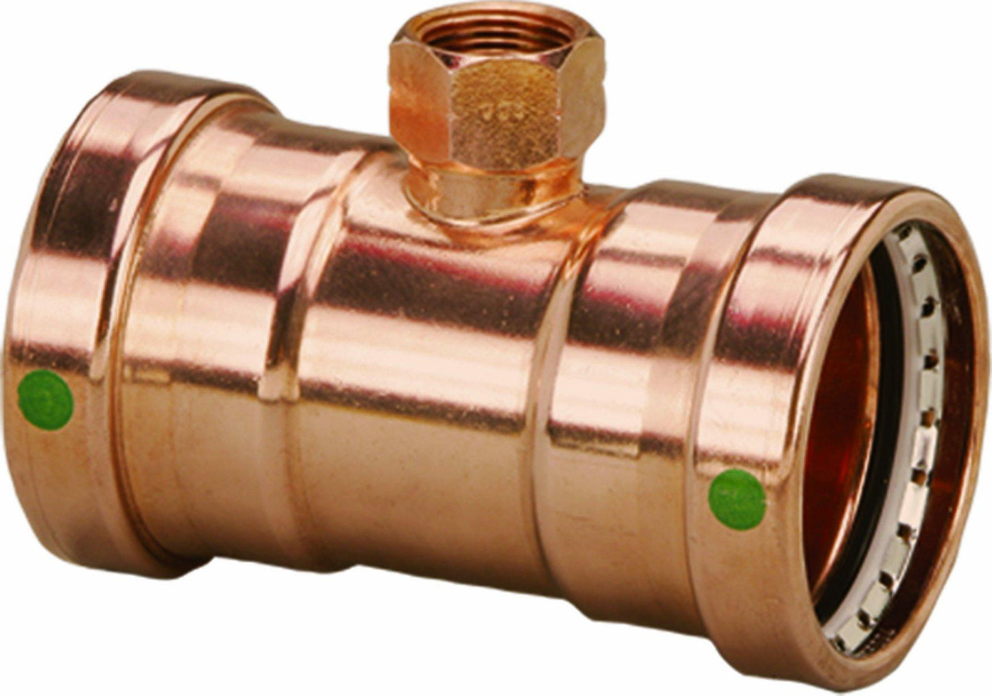 Viega 20893 ProPress Zero Lead Copper XL-C Tee with Female 3-Inch by 3-Inch by 3/4-Inch P x P x Female NPT