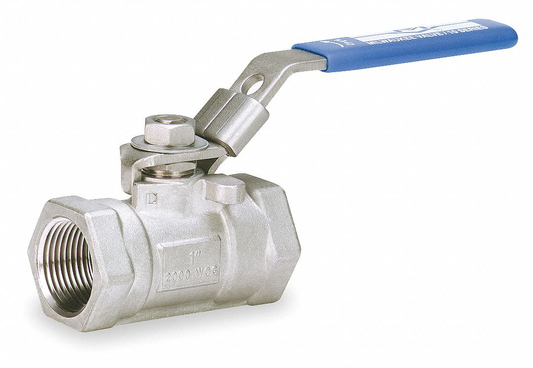 Milwaukee Valve SS Fire Safe Ball Valve,FNPT,1/4 in 10SSOD-02-LL 1/4