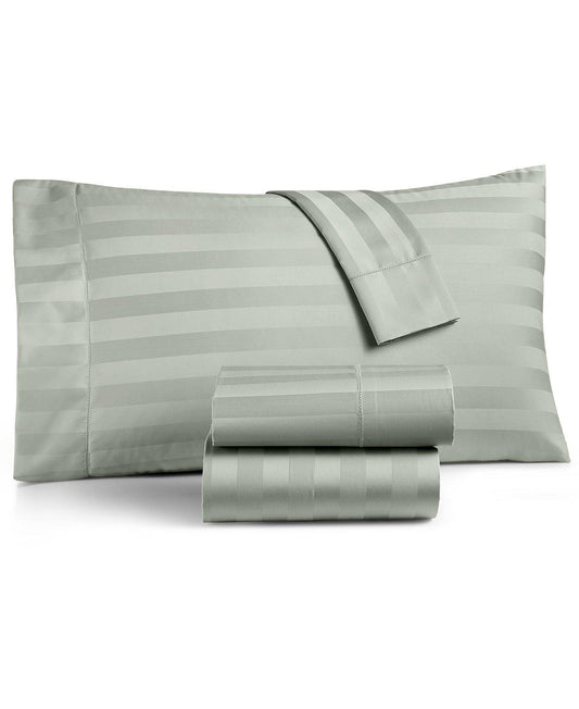 Charter Club Damask Stripe Supima Cotton Glacier