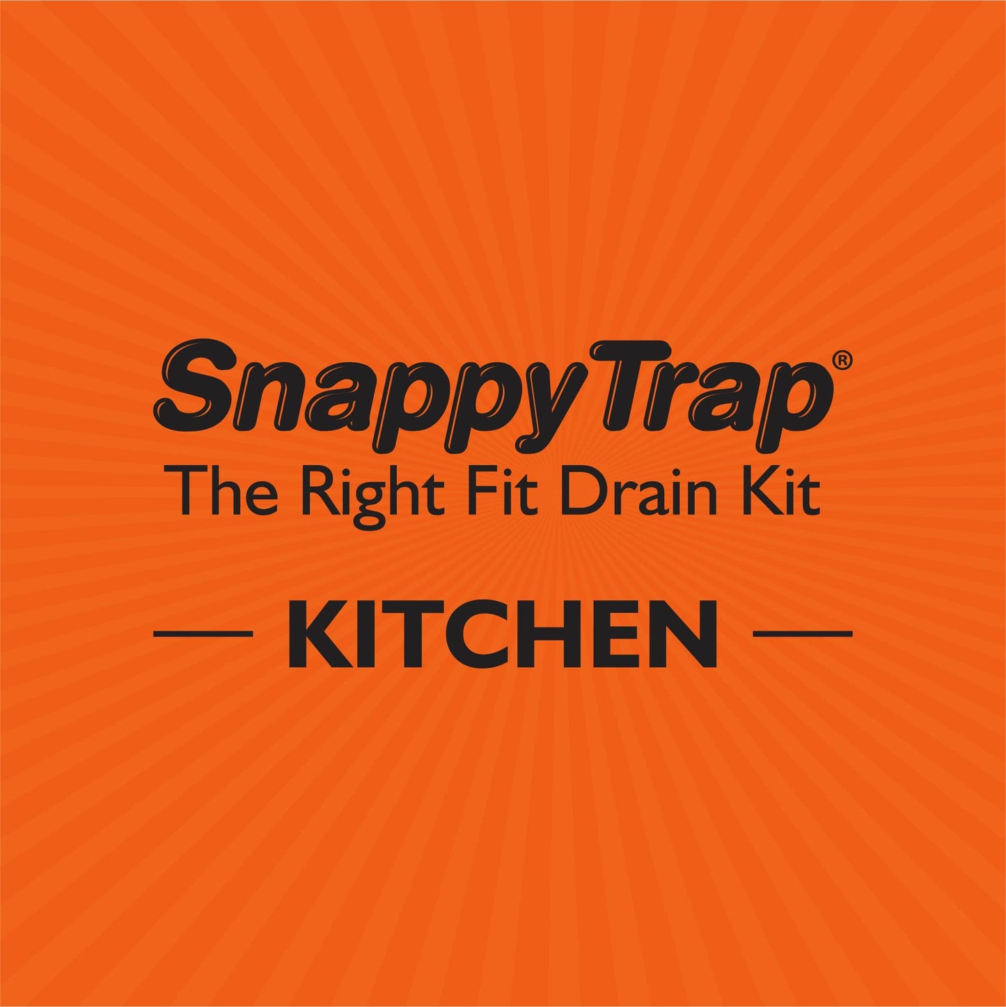 Snappy Trap 1 1/2" Drain Kit for Single Kitchen Sinks, Bar Sinks and Laundry Sinks