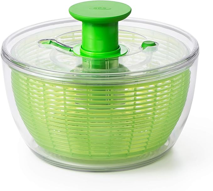 OXO Salad Spinner 26cm Diameter Green Salad & Fruit Spinner Divider Colander Oxo