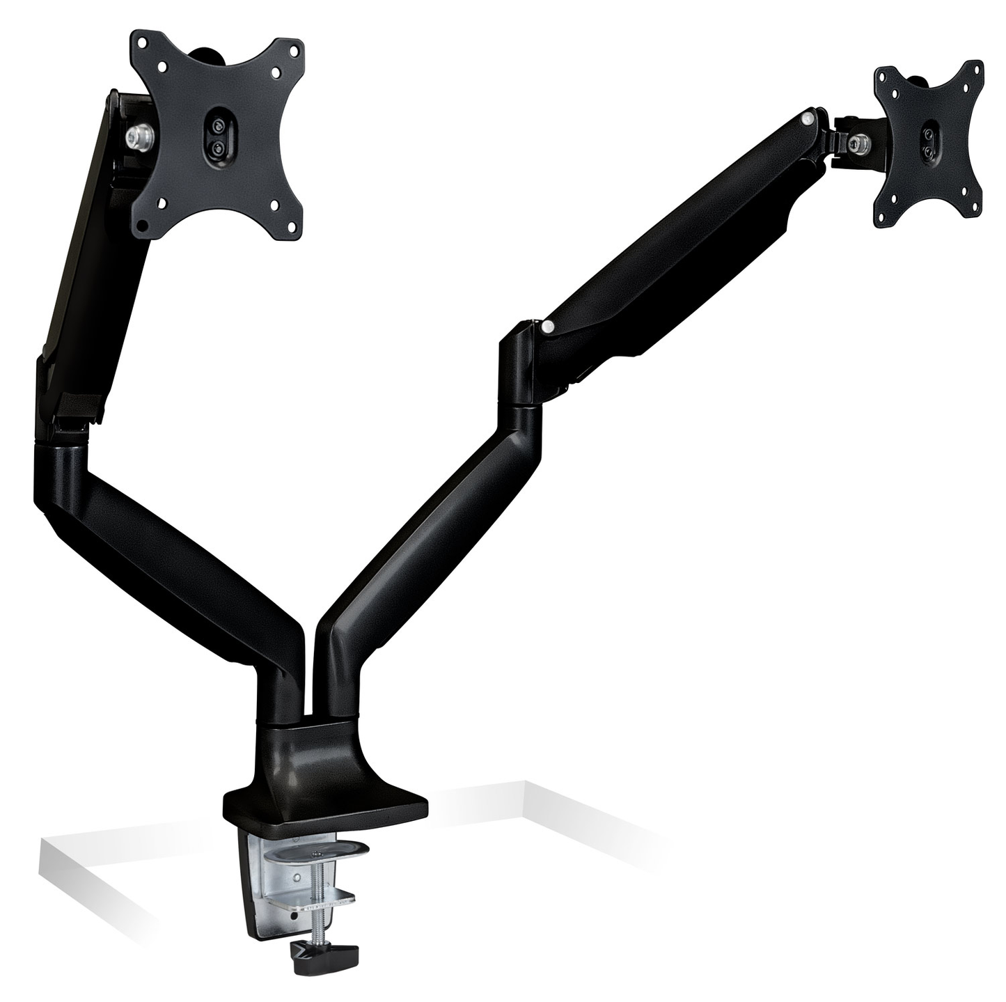 Mount-It! Height Adjustable Dual Monitor Desk Mount,  13"-32" Monitors