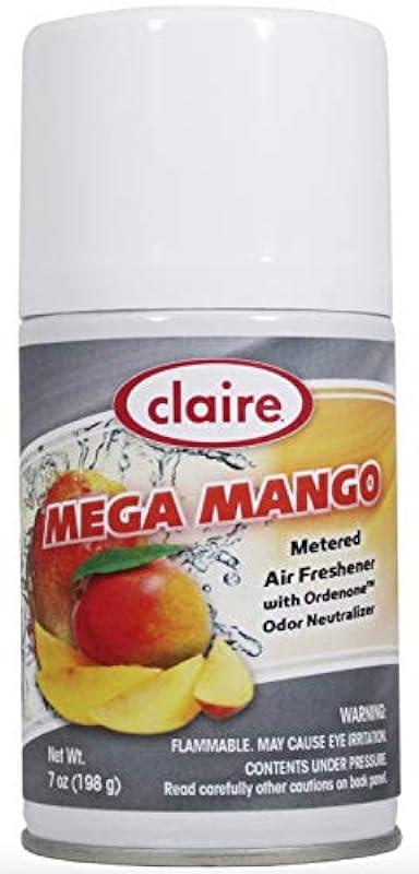 Claire Mega Mango Case of 12 Metered Air Freshener; 7 Oz. Net Wt.