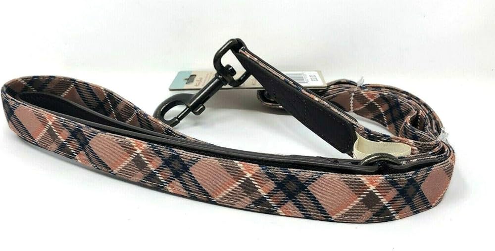 6ft Brown Printed Dog Leash