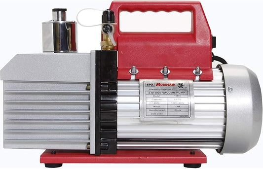 Robinair 15800 VacuMaster Economy Vacuum Pump - 2-Stage, 8 CFM, CHROME,Red/Silver (look at the pictures)