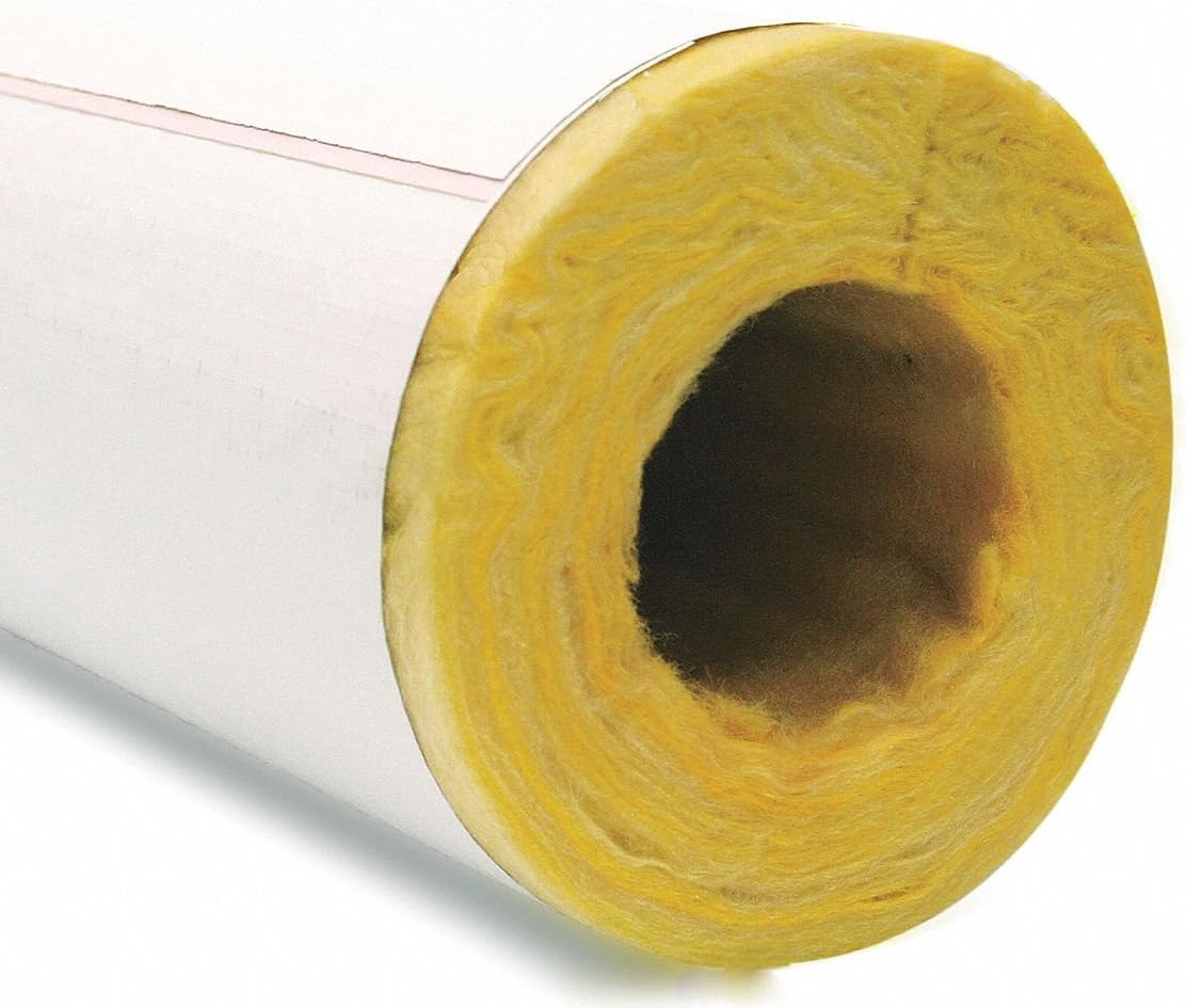 Owens Corning 1-1/4" x 3 ft. Fiberglass Pipe Insulation, 1/2" Wall (Pack Of 14)