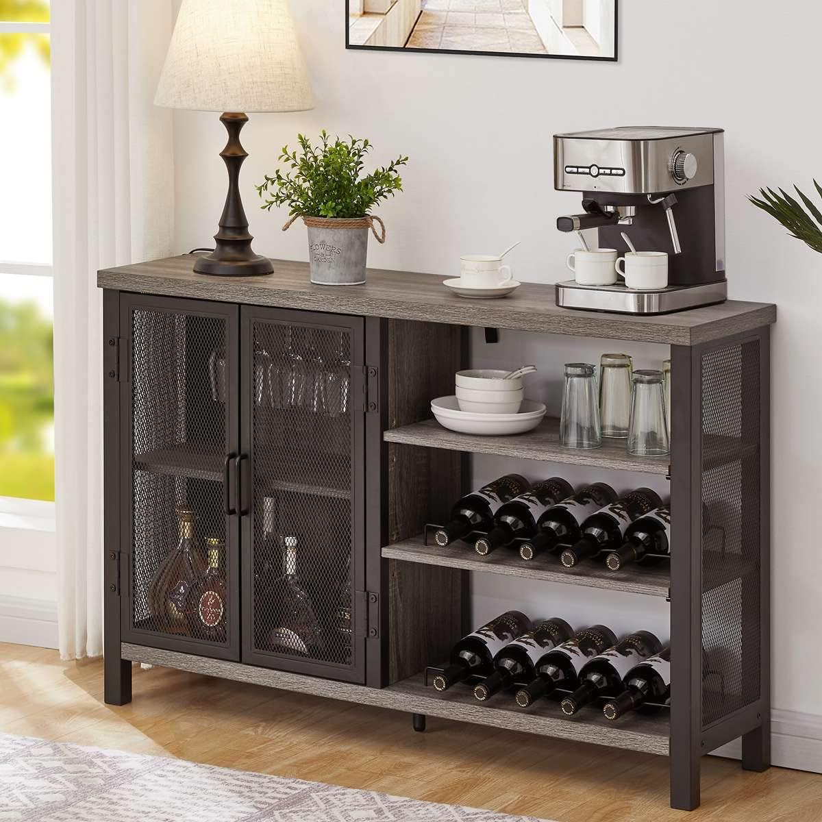 BON AUGURE Liquor Cabinet Bar for Home