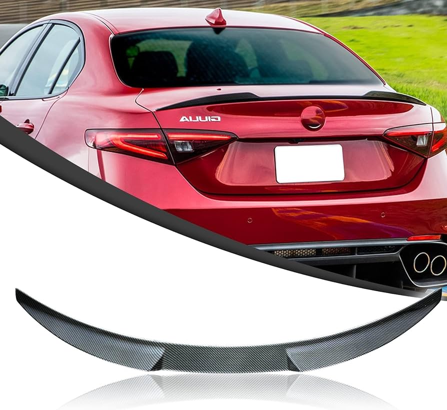 Universal Rear Trunk Spoiler(Carbon Fiber Style)