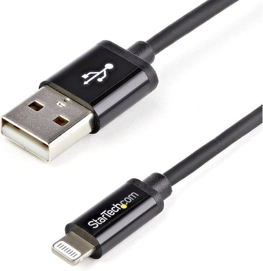 StarTech.com USBLT1MB (3ft) Black Apple 8-pin Lightning Connector to USB Cable