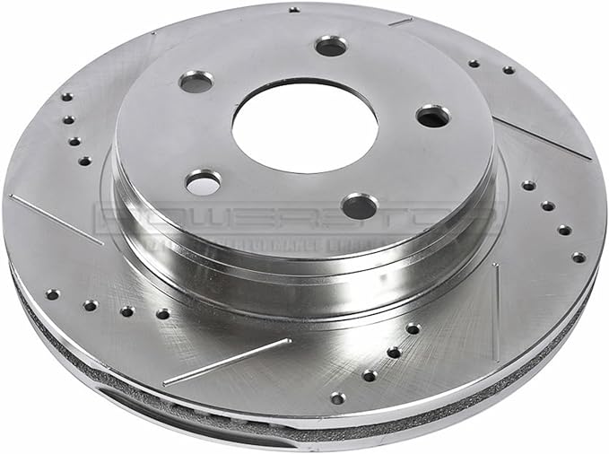 Power Stop AR8750XL Power Stop Extreme Performance Drilled And Slotted Brake Rotors Front Left Power Stop Extreme Performance Drilled And Slotted Brake Rotors