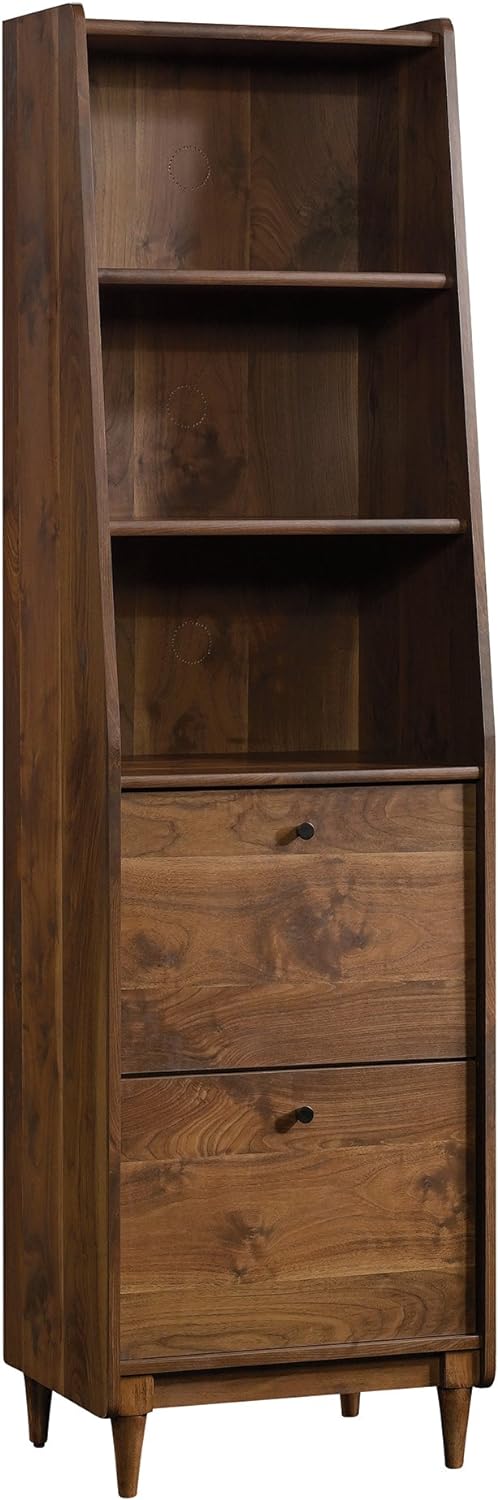 Sauder Harvey Park Narrow Bookcase/ Book shelf, Grand Walnut