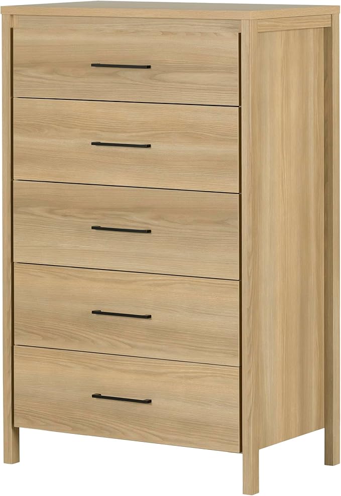 South Shore Gravity 5-Drawer Chest, Natural Ash