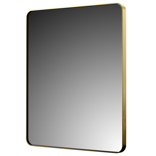 Craft + Main Am3036r Reflections 36" X 30" Rectangular Flat Aluminum Accent Mirror - Gold