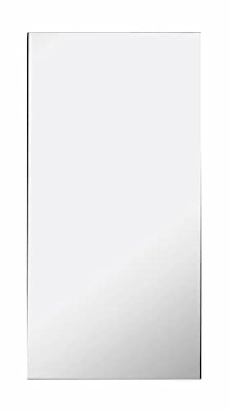 Liviza 18 in. W x 36 in. H Single Door Recessed or Surface Wall Mount Medicine Cabinet, Aluminum Frame, Adjustable Shelves