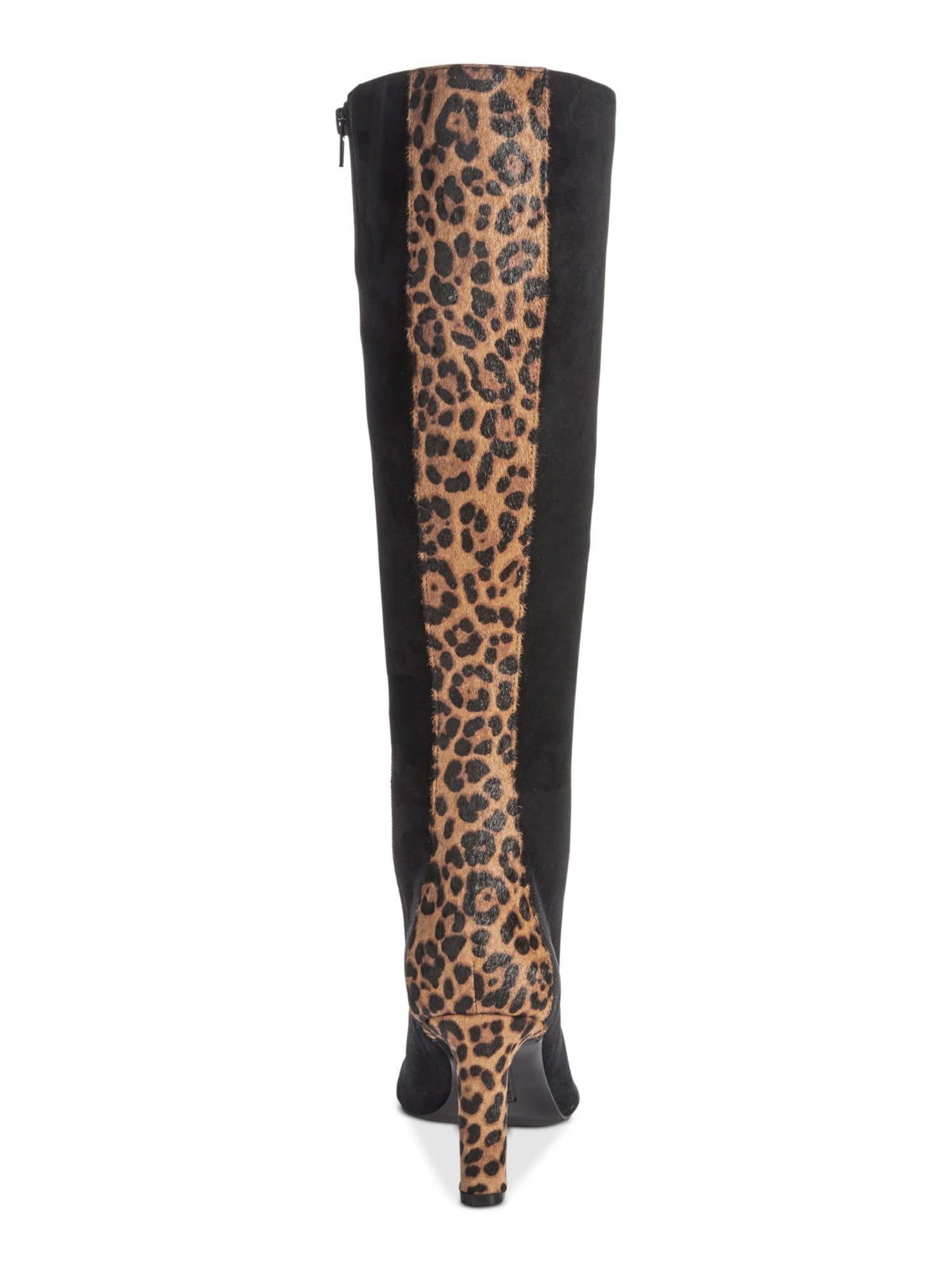 Alfani Womens TadashiCH Suede Cheetah Knee-High Boots Black 9.5 Medium (B,M)