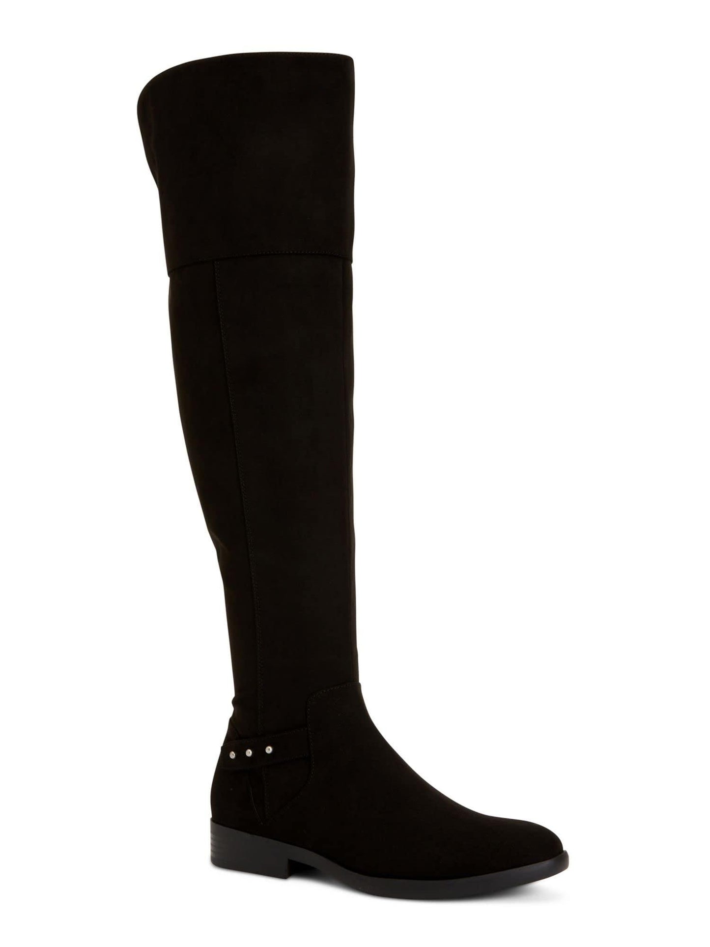 Style & Co. Womens Lessah Wide Calf Over-The-Knee Boots Black 7.5 Medium (B,M)