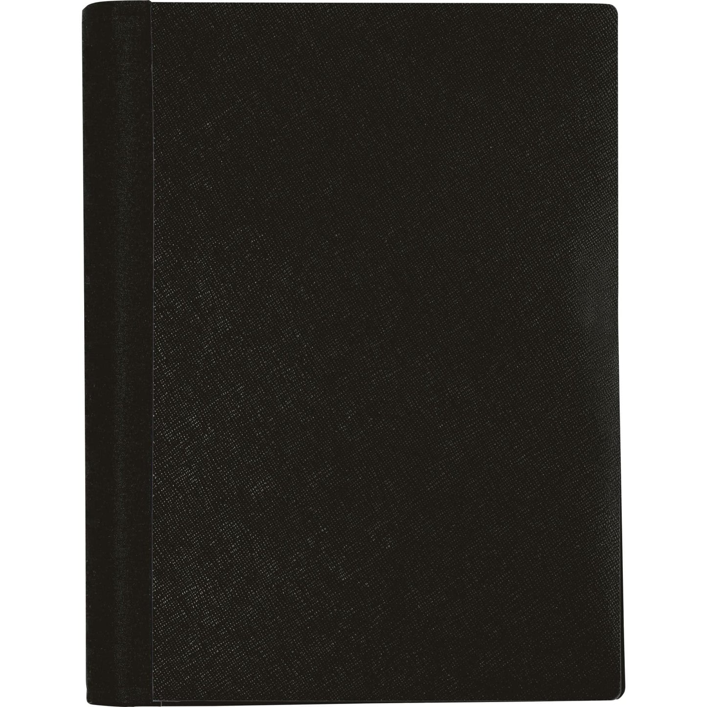 Office Depot Brand Stellar Notebook With Spine Cover, 6" x 9-1/2", 3 Subject, College Ruled, 120 Sheets, Black