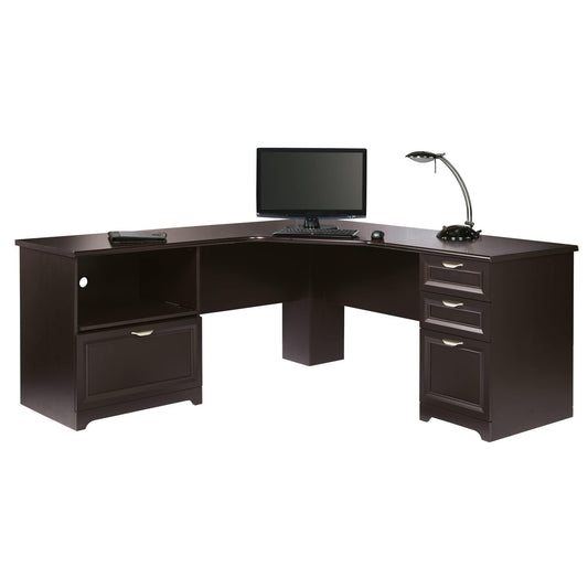 Realspace® Magellan Performance 71" W L-Shape Corner Desk, Espresso