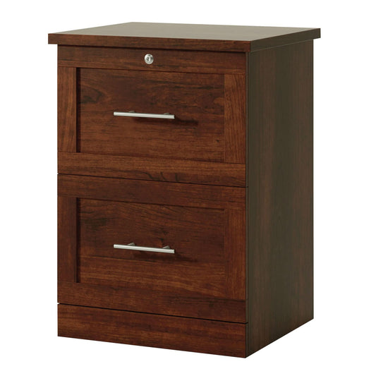 Realspace® 17"D Vertical 2-Drawer File Cabinet, Mulled Cherry