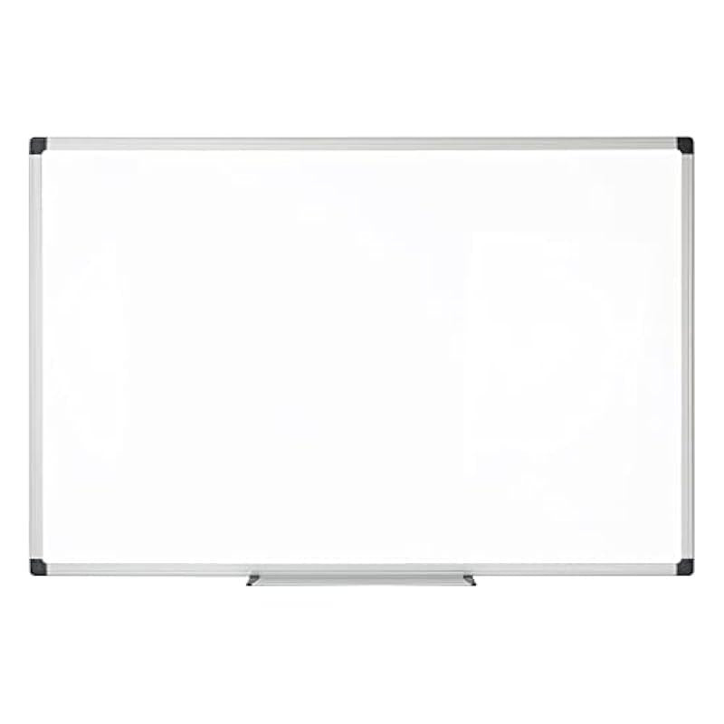 Realspace™ Magnetic Dry-Erase Whiteboard, 48" x 72", Silver Frame