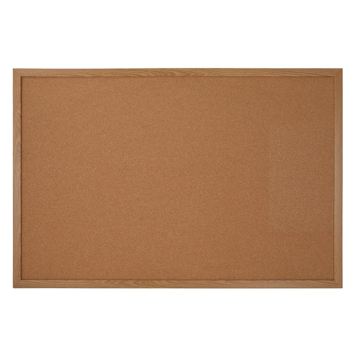 Office Depot Cork Bulletin Board, Oak Finish Frame, 36" x 24"