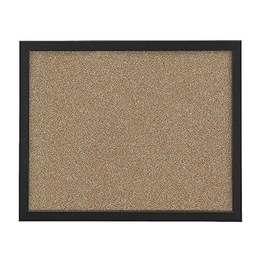 Office Depot Brand Cork Bulletin Board, 18" x 24", Black Finish Frame