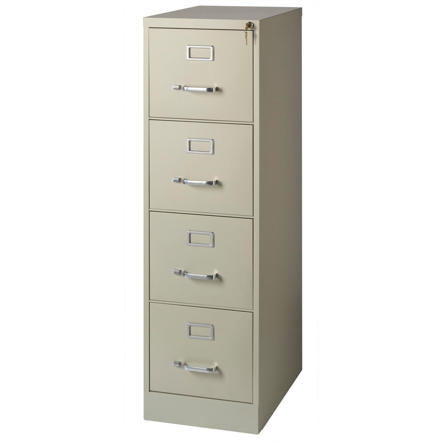 WorkPro 22"D Vertical 4-Drawer Letter-Size File Cabinet, Metal, Putty